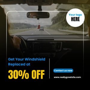 Free Social Media Auto Glass Template5